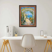 12x36 Frame Vintage Brushed Rust Copper Black Picture Frame