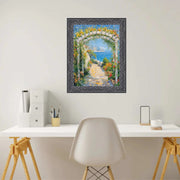 24x36 Frame Renaissance Silver Black Ornate Picture Frame