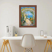 Dark Walnut Wood Grain Picture Frame - Home Office Decor 