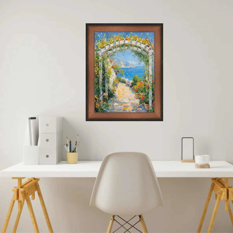 Vintage Brushed Rust Copper Black Picture Frame 