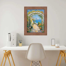 30x30 Frame Rust Brown Grain Barnwood Picture Frame