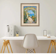 11x17 Frame  Contemporary Wide Silver Leaf Flat Panel Picture Frame