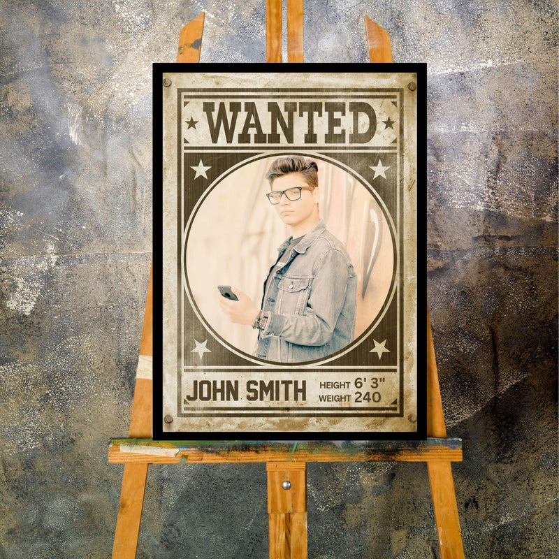 Wanted Poster Frame 20x30 - Custom Wanted Gift
