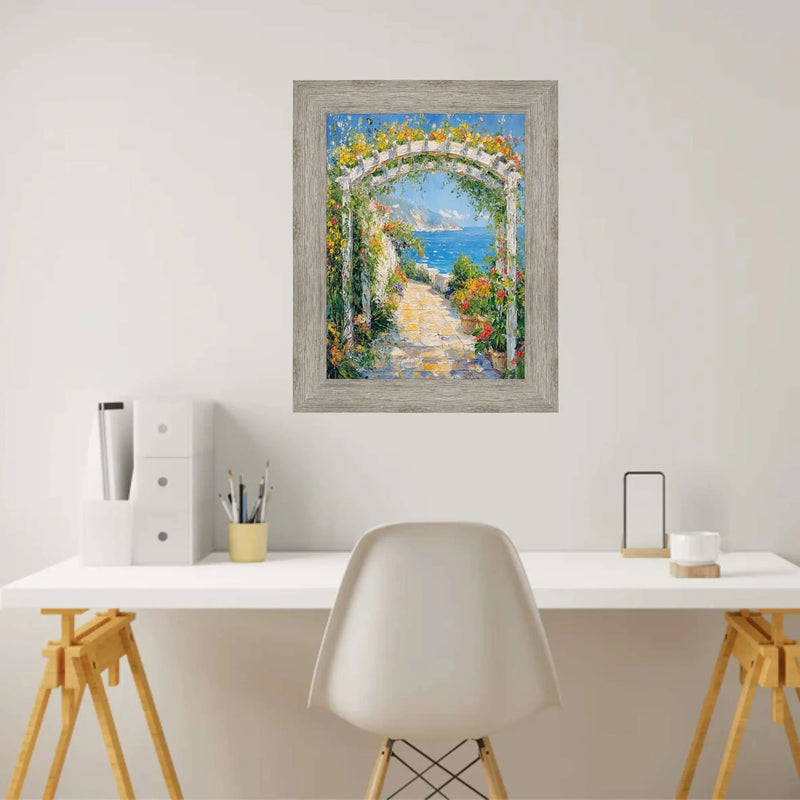 27x27 Frame Grey White Wash Grain Barnwood Picture Frame