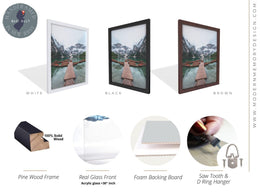 40x9 Picture frame 40x9 Frame White - Polishing Front - Modern Memory Design Picture frames - New Jersey Frame shop custom framing