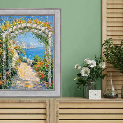 40x50 Frame Modern Contemporary Silver Flat Picture Frame