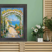 28x40 Frame Black Hammered Flat Picture Frame