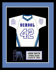 High School Lacrosse Senior Award Night Gift Idea - Jersey Frame Print  ModernMemoryDesign.com