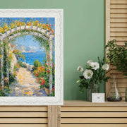 9x12 Frame Glossy Ornate Wedding White Picture Frame