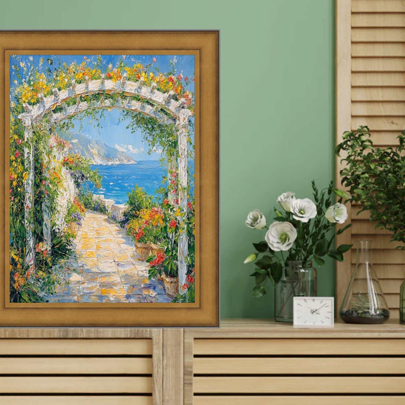 30x40 Frame Industrial Gold Metal Slope Picture Frame