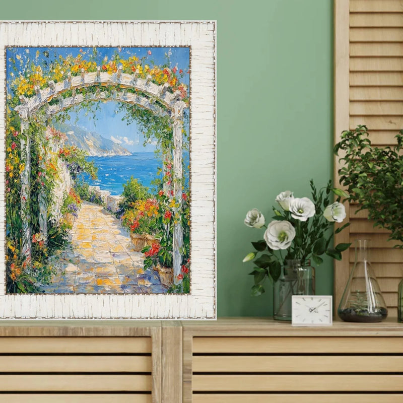 19x27 Frame White Birch Wood Scoop Picture Frame