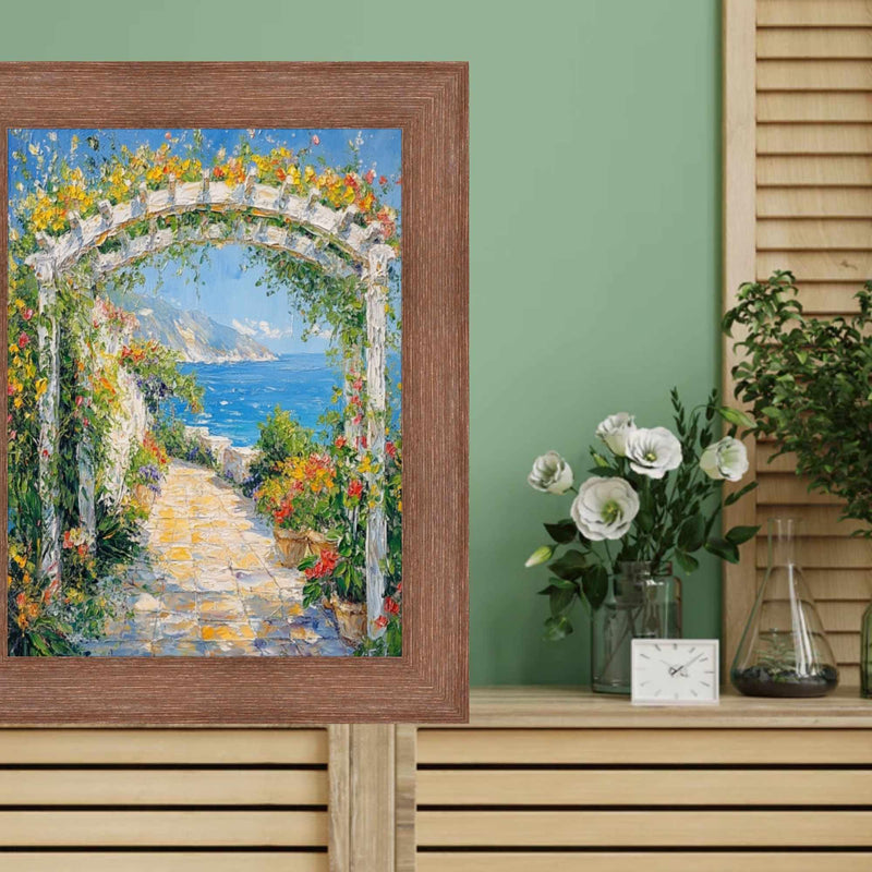 12x12 Frame Rust Brown Grain Barnwood Picture Frame