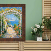 Brown Coffee Burl Wood Flat Picture Frame 