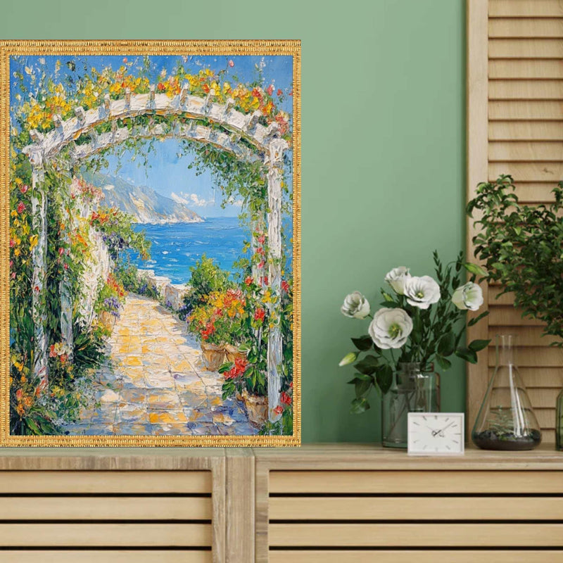 40x50 Frame Contemporary Modern Slim Bright Gold Pebbled Texture Picture Frame