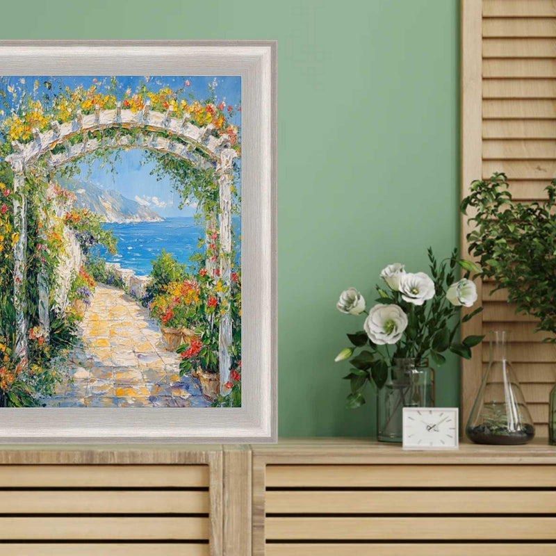 10x12 Frame  Contemporary Silver Brushed Modern Scoop Picture Frame