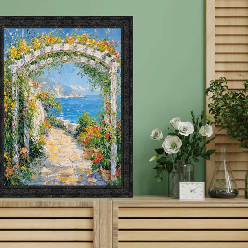 11x13 Frame Slim Bright Chrome Silver Pebbled Texture Picture Frame