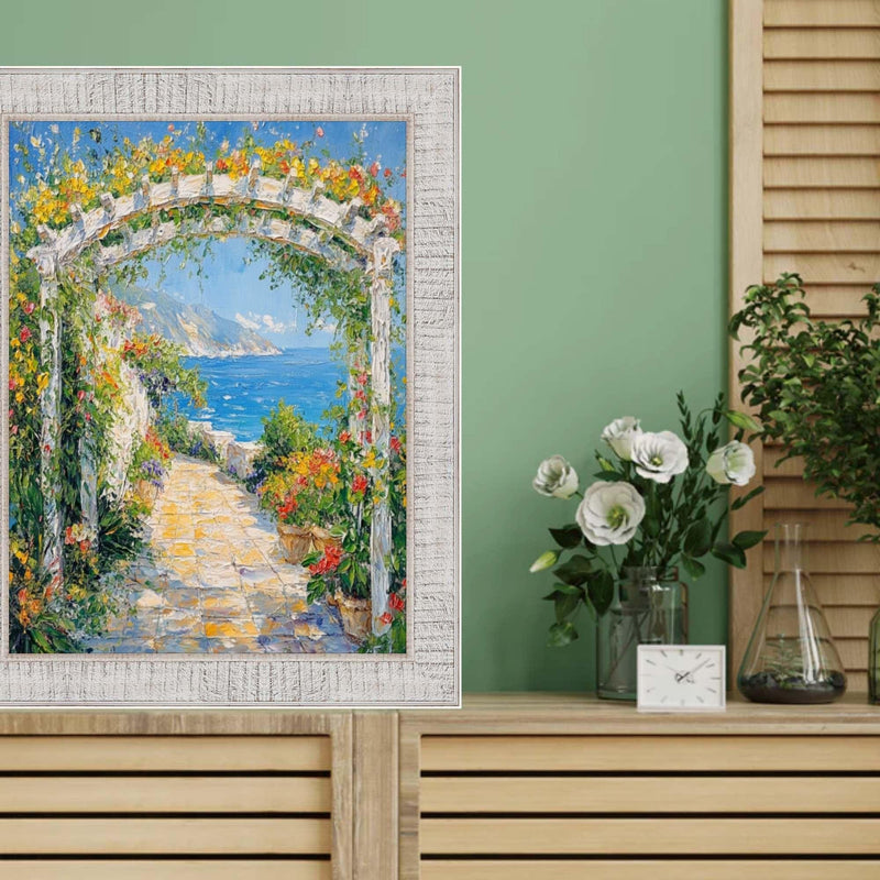 27x27 Frame Rustic Wood White Wash Picture Frame