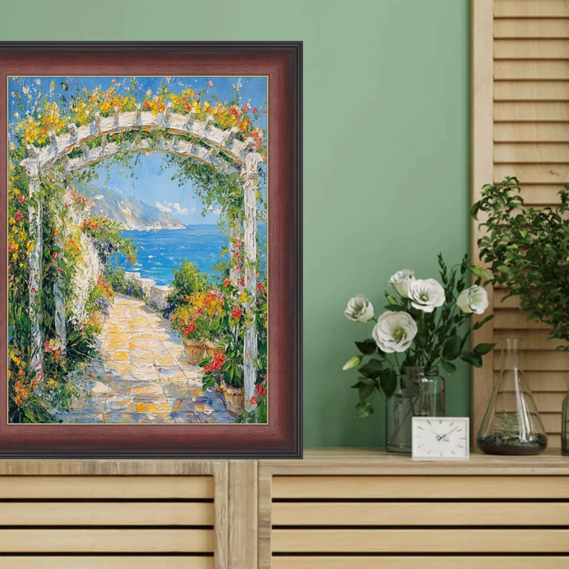 28x40 Frame Diploma Mahogany With Gold Line Picture Frame