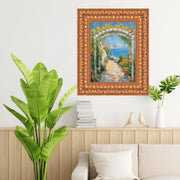 Ornate Wide Antique Gold Picture Frame 