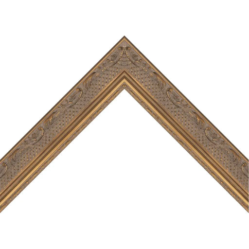 Antique Lined Gold Ornate Picture Frame Scoop