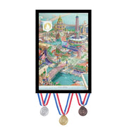 50cmx70cm Frame Your Paris 2024 Olympic Poster - Free for USA Medalist