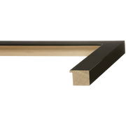 Picture frame molding in black and gold for Olympic poster of USA Medalist