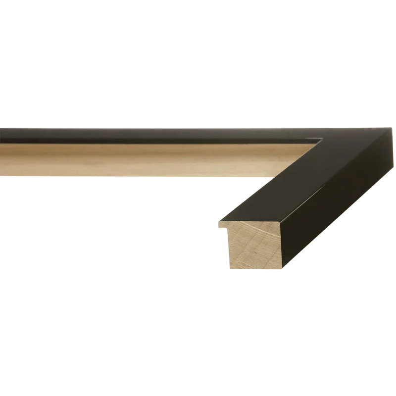 Picture frame molding in black and gold for Olympic poster of USA Medalist