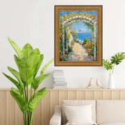 Industrial Gold Metal Slope Picture Frame 