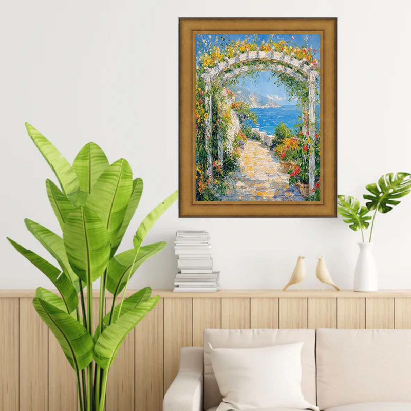 Industrial Gold Metal Slope Picture Frame 