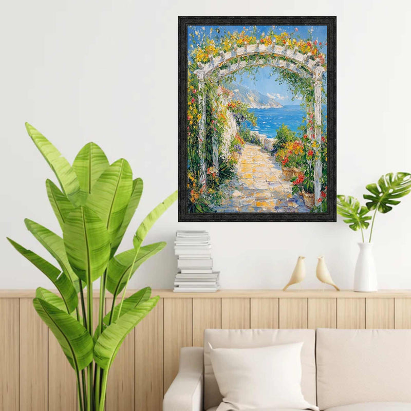 Industrial Iron Black Rail Picture Frame 