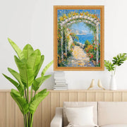 11x17 Frame Slim Classic Florer Beaded Gold Picture Frame