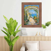 32x24 Frame Rust Brown Grain Barnwood Picture Frame