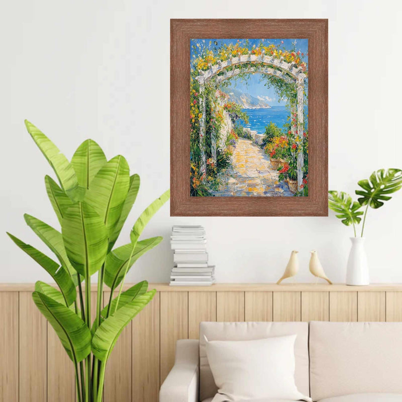 30x40 Frame Rust Brown Grain Barnwood Picture Frame