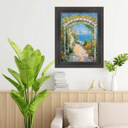 Black Hammered Flat Picture Frame 