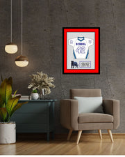 High School Lacrosse Senior Award Night Gift Idea - Jersey Frame Print