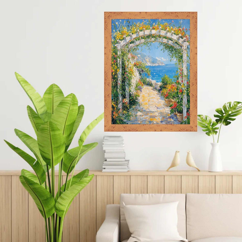 Slim Tan Chabi Chic Farmhouse Barnwood Rustic Picture Frame 