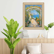 Gold Brushed Modern  Contemporary  Scoop Picture Frame 