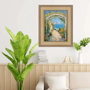 Wide Antique Silver Gold Wash Picture Frame 