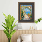 Wide Black Antique Gold Picture Frame 