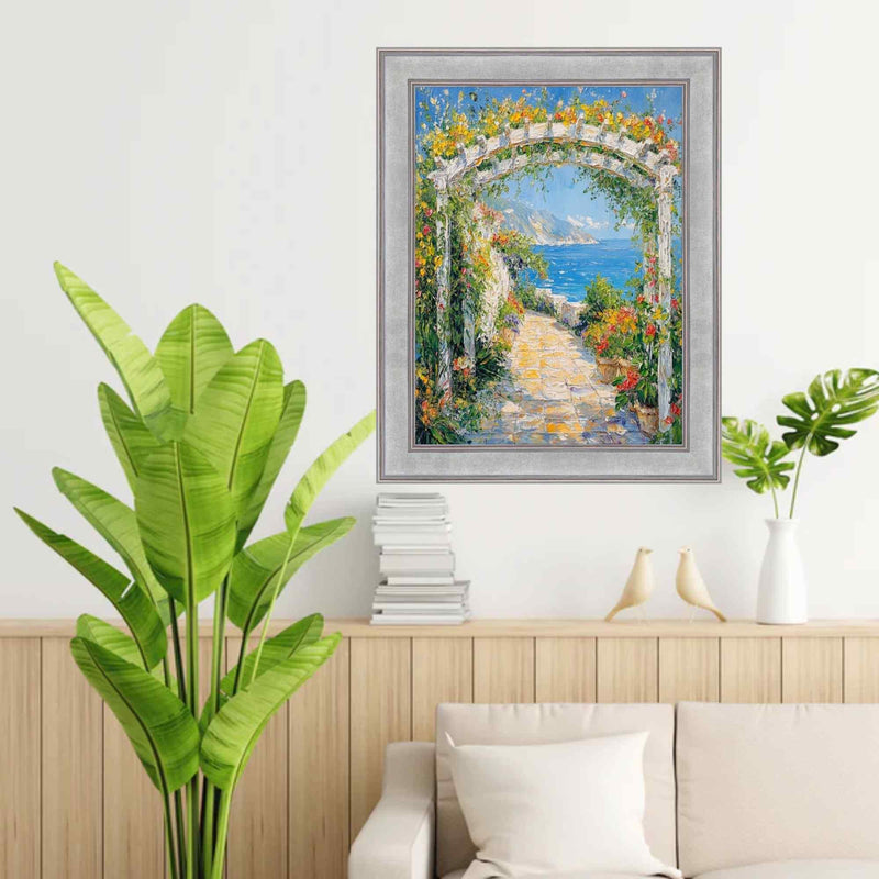 Modern Contemporary Silver Flat Picture Frame 