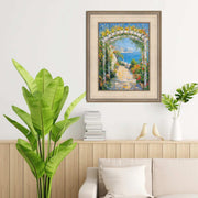 Wide Silver Leaf Flat Panel Picture Frame 