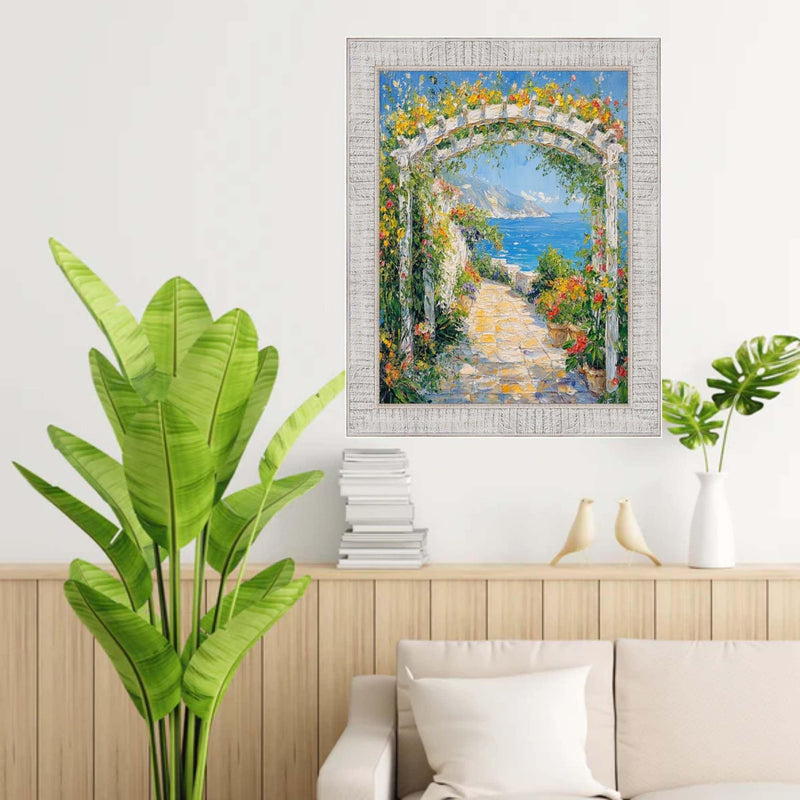 Rustic Wood White Wash Picture Frame 