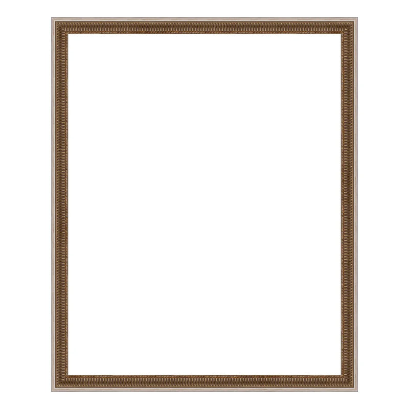 Traditional Scoop Pewter Silver Frame