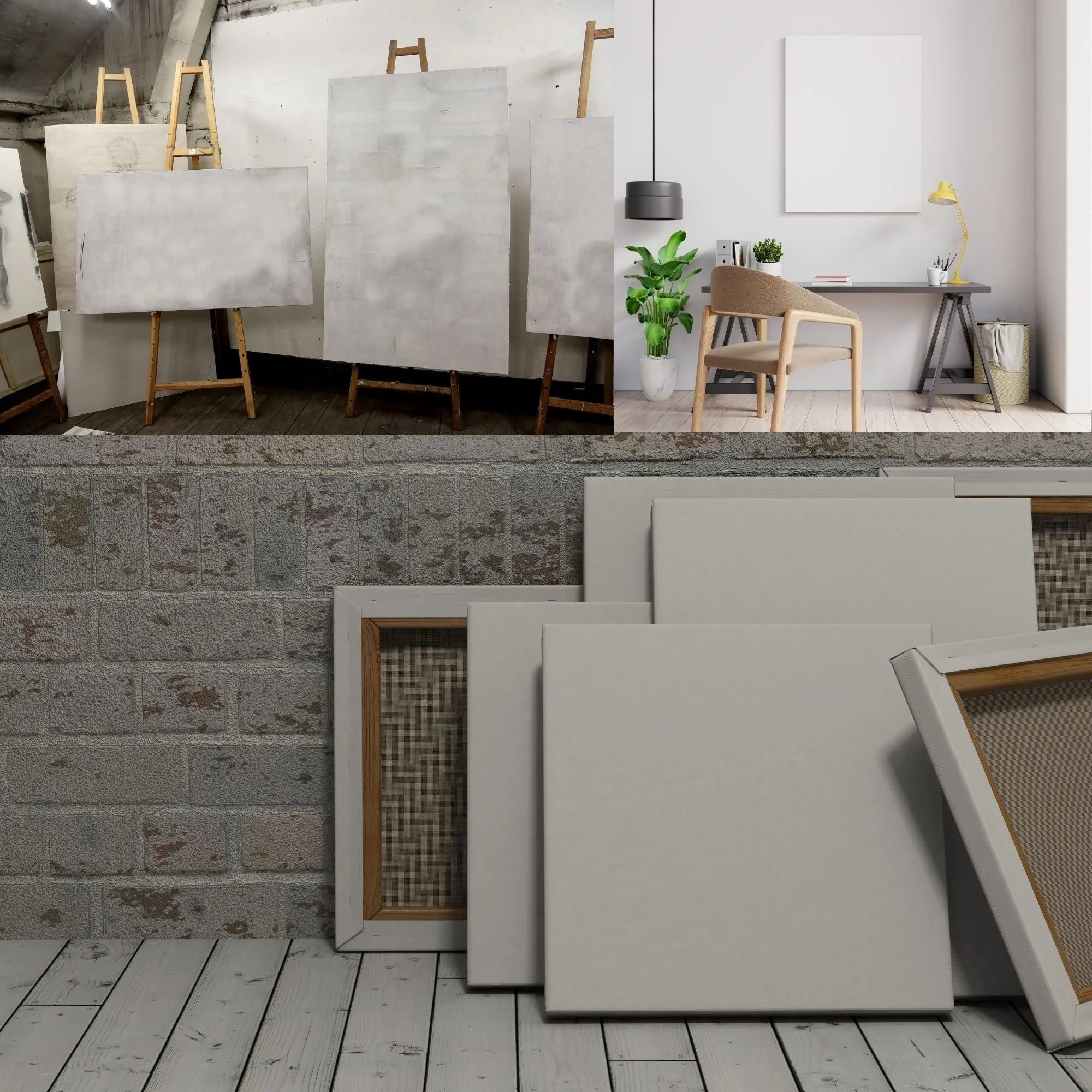 64x64 Canvas Stretching Painting Print 64x64 Blank
