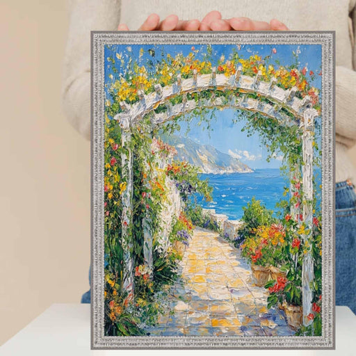 17x25 Frame Slim Bright Chrome Silver Pebbled Texture Picture Frame