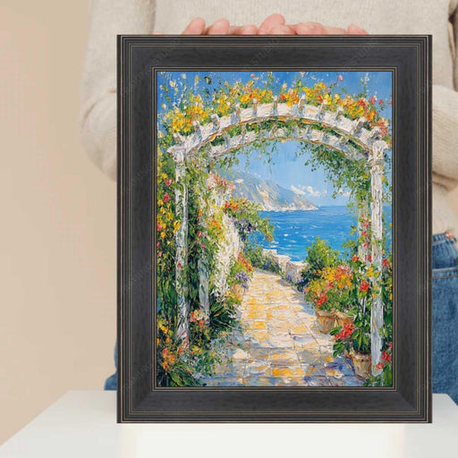 28x40 Frame Black Hammered Flat Picture Frame