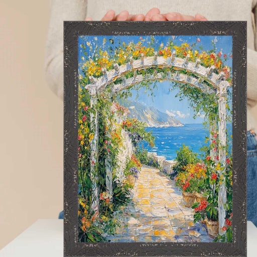 9x9 Frame Slim Teal Seaspray Chabi Chic Farmhouse Rustic Picture Frame