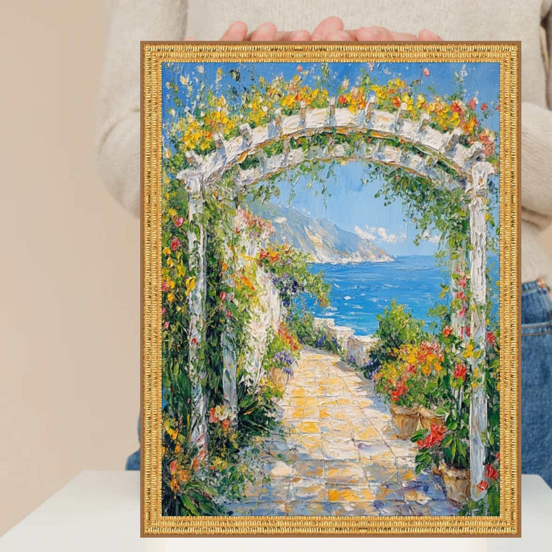 8.5x11 Frame Contemporary Modern Slim Bright Gold Pebbled Texture Picture Frame