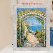 32x48 Frame Rustic Wood White Wash Picture Frame