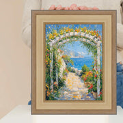 40x50 Frame Wide Antique Silver Gold Wash Picture Frame